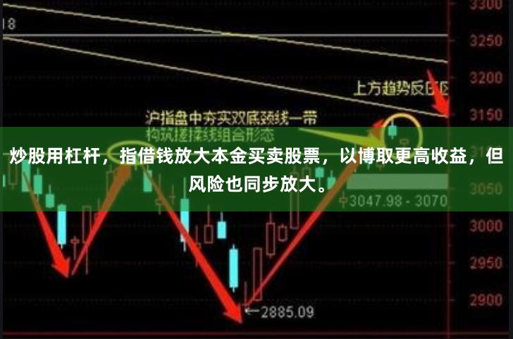 炒股用杠杆,指借钱放大本金买卖股票,以博取更高收益,但风险也同步放大。