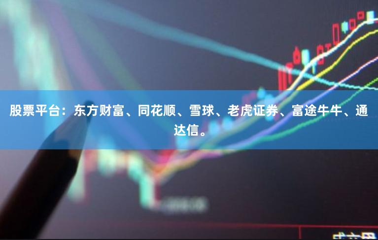 股票平台：东方财富、同花顺、雪球、老虎证券、富途牛牛、通达信。
